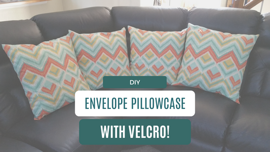DIY Easy Envelope Pillowcases with Velcro Closure