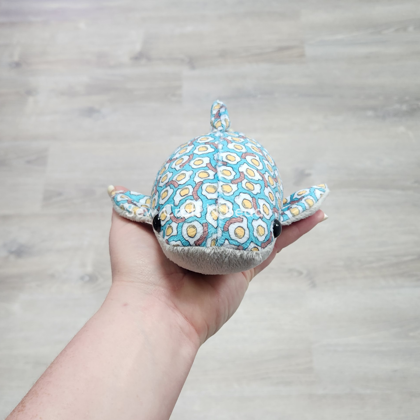 Bacon and Eggs Whale Shark Plush (READY TO SHIP)