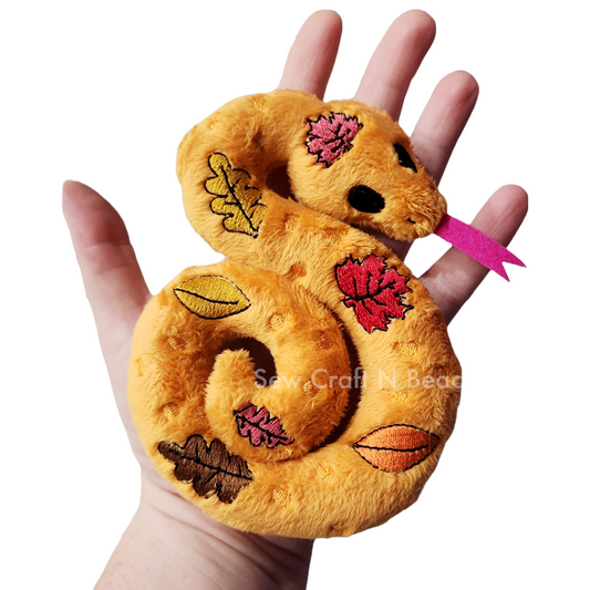 Autumn Leaf Snake Plush (READY TO SHIP)