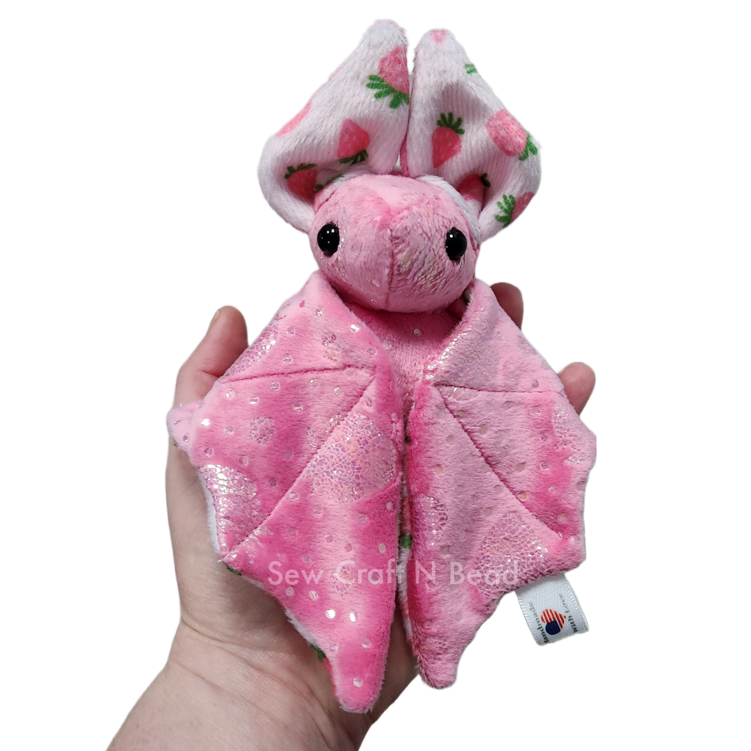 A Special Limited Edition Pink Strawberry Bat Plush (READY TO SHIP)