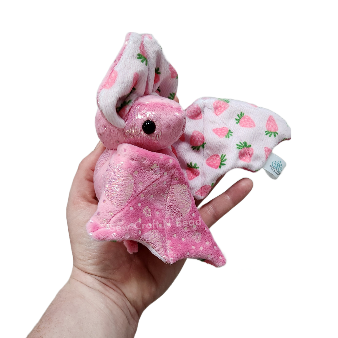 A Special Limited Edition Pink Strawberry Bat Plush (READY TO SHIP)