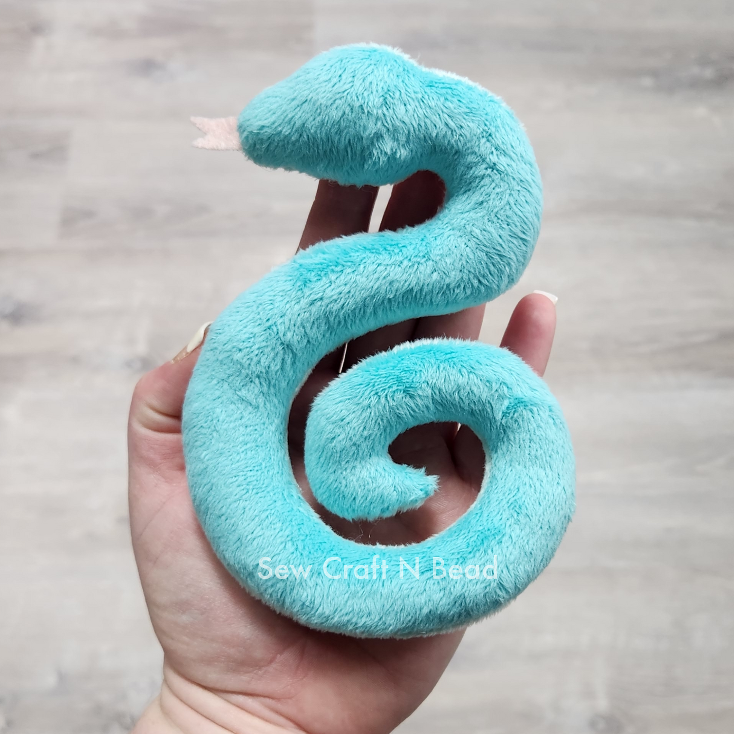 Cherry Blossom Snake Plush (READY TO SHIP)