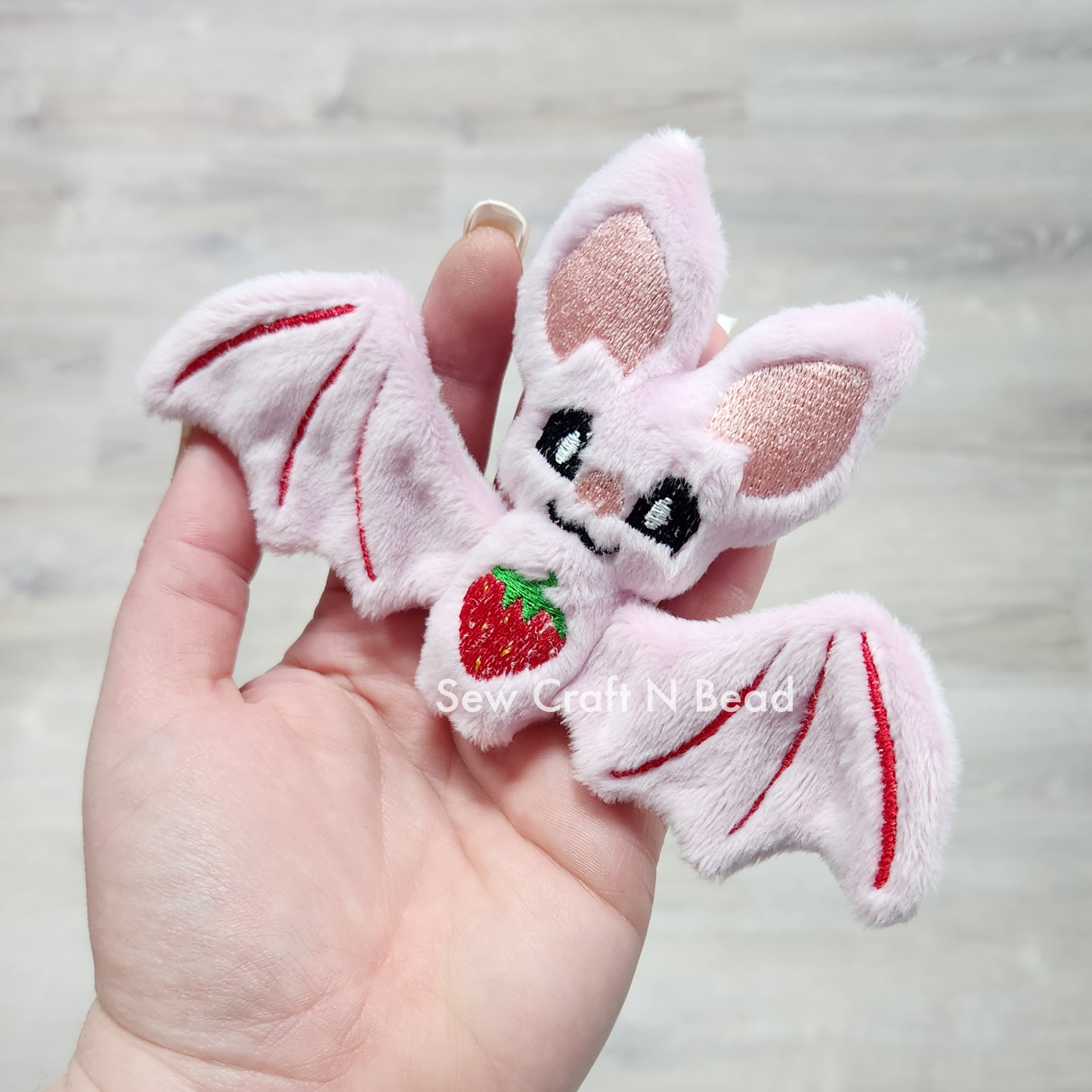 Strawberry Bat Plush (READY TO SHIP)