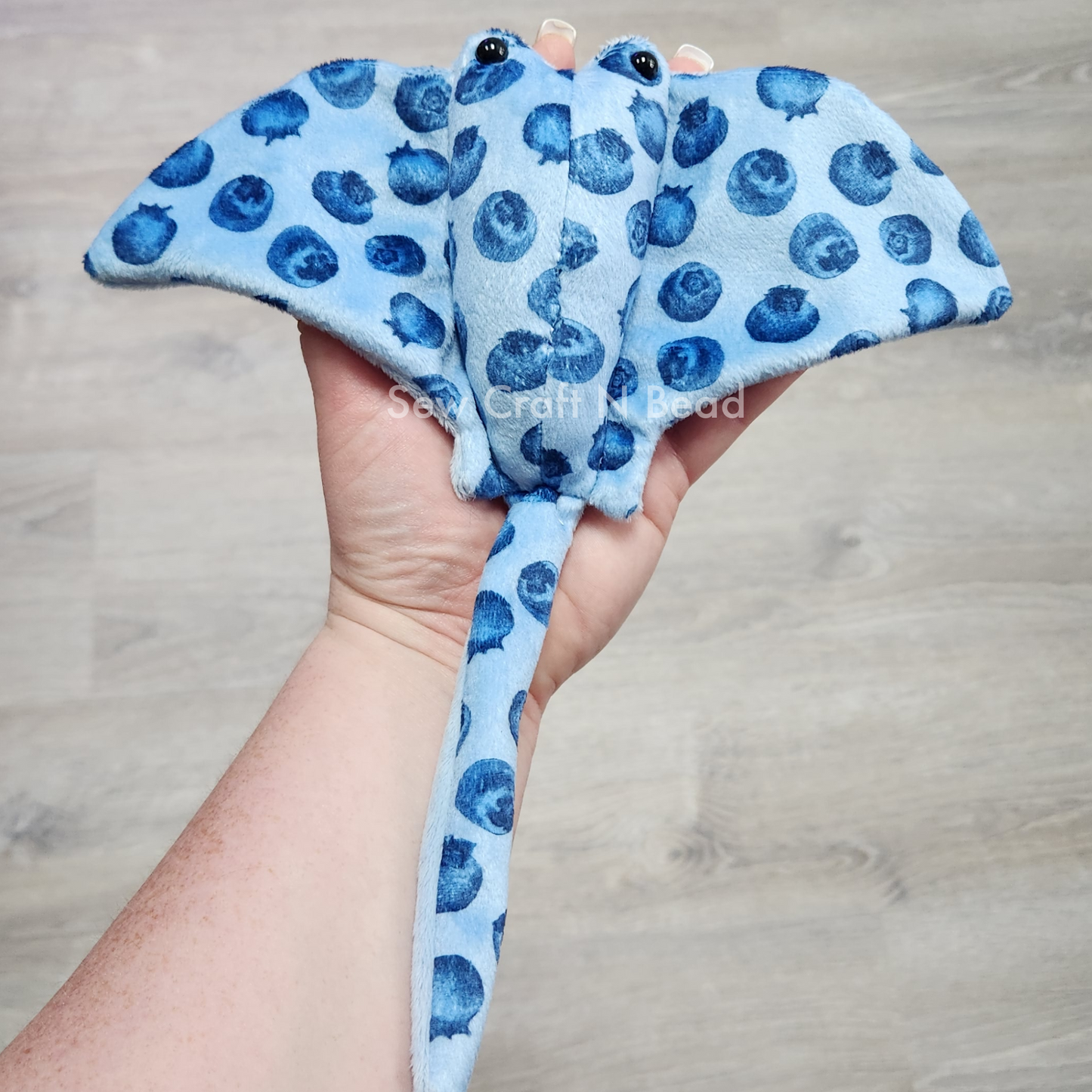 Blueberry Stingray Plush (READY TO SHIP)