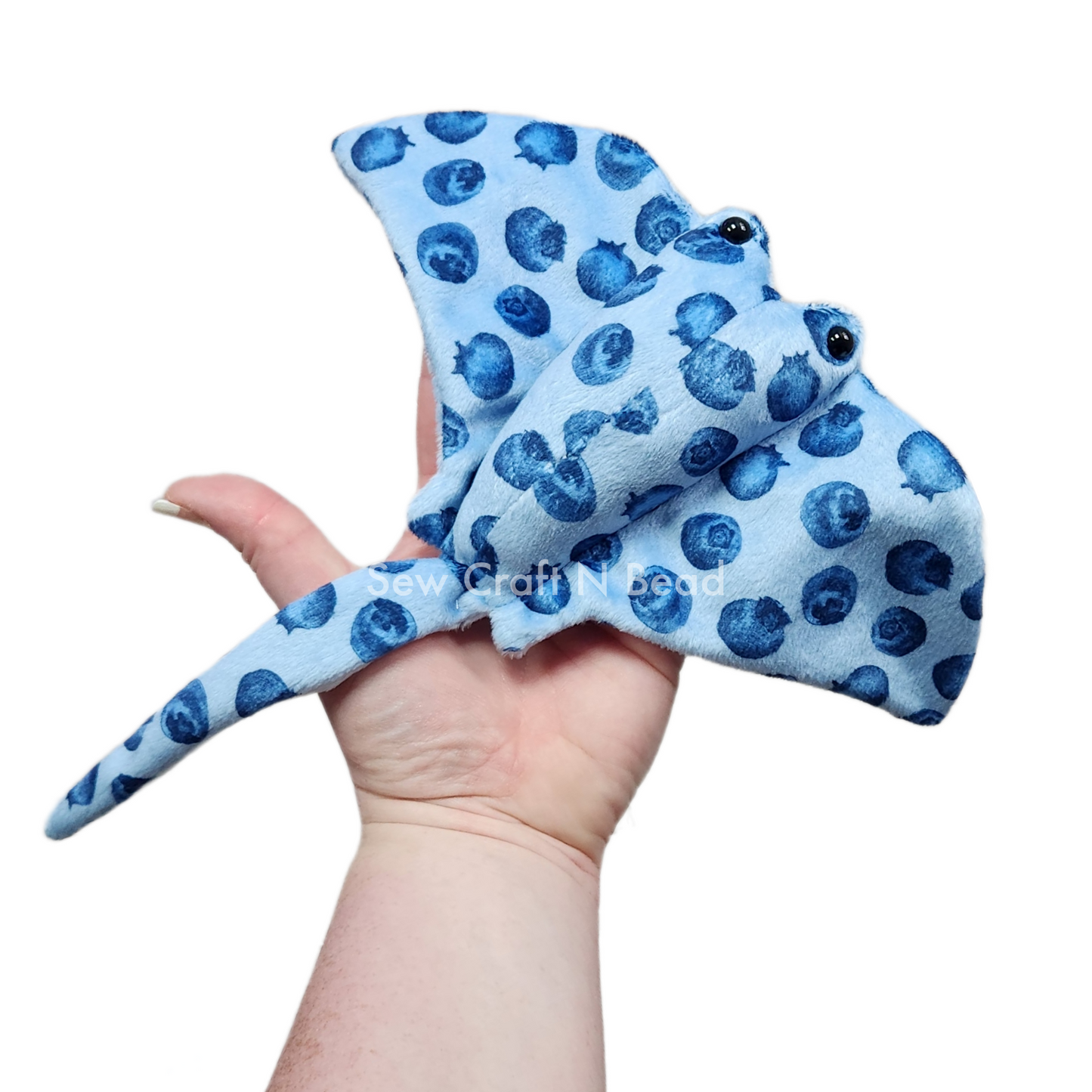Blueberry Stingray Plush (READY TO SHIP)
