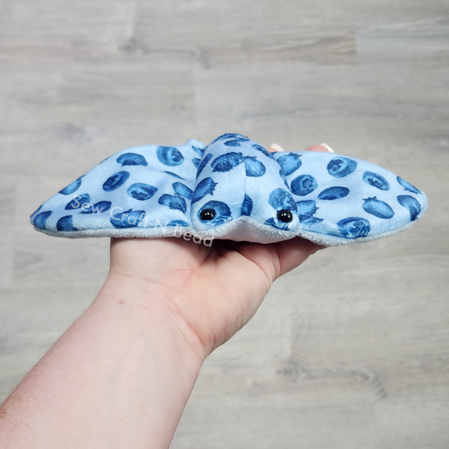 Blueberry Stingray Plush (READY TO SHIP)