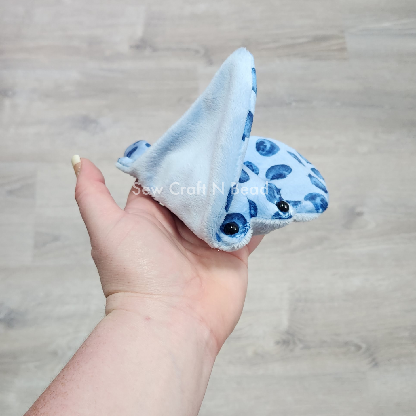 Blueberry Stingray Plush (READY TO SHIP)