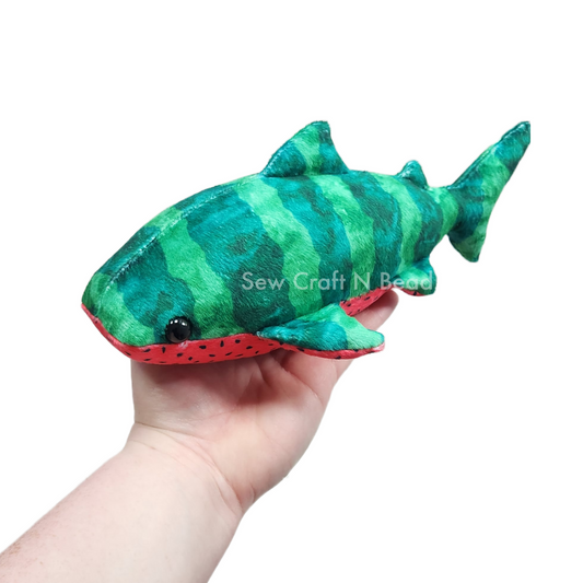 Watermelon Whale Shark Plush (READY TO SHIP)