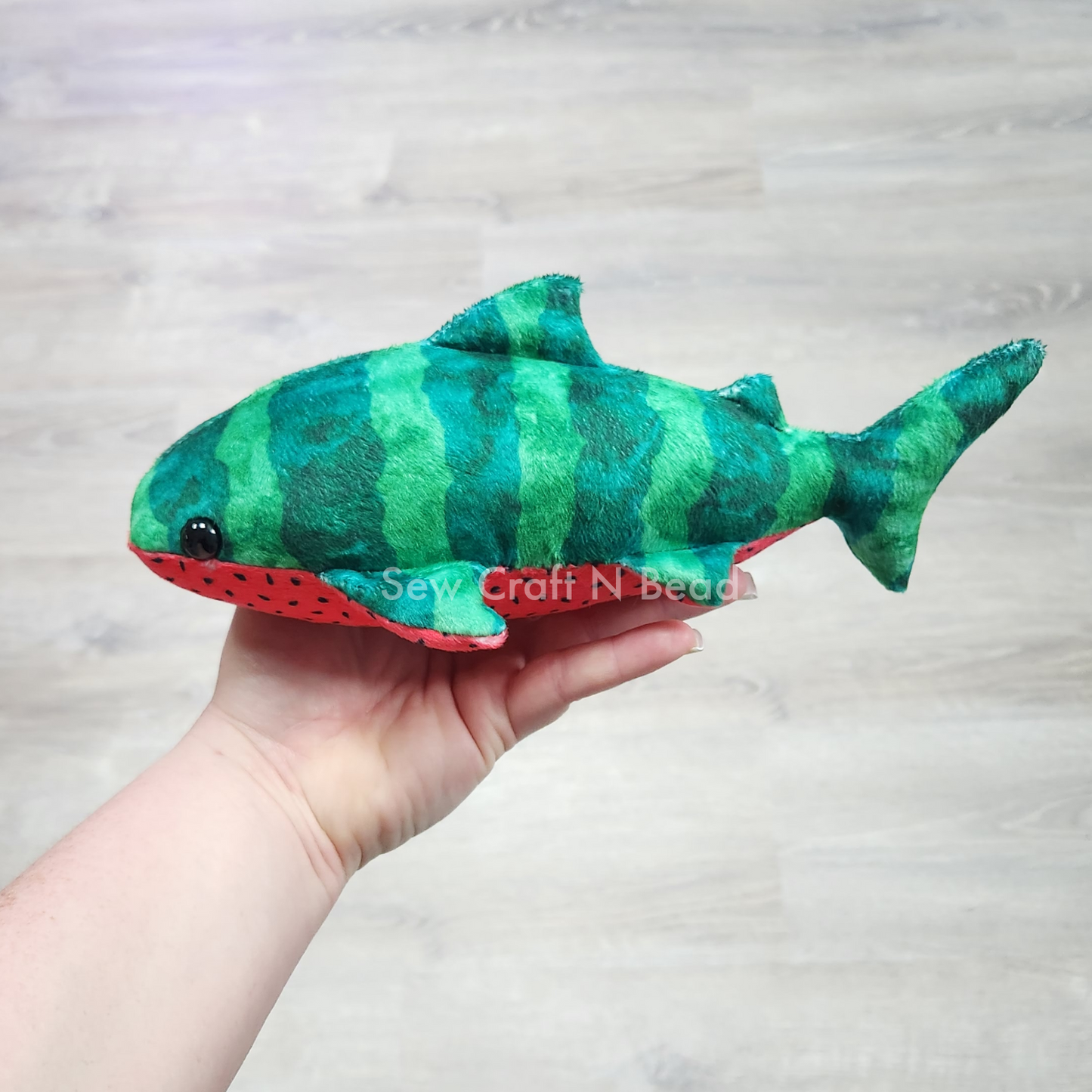 Watermelon Whale Shark Plush (READY TO SHIP)