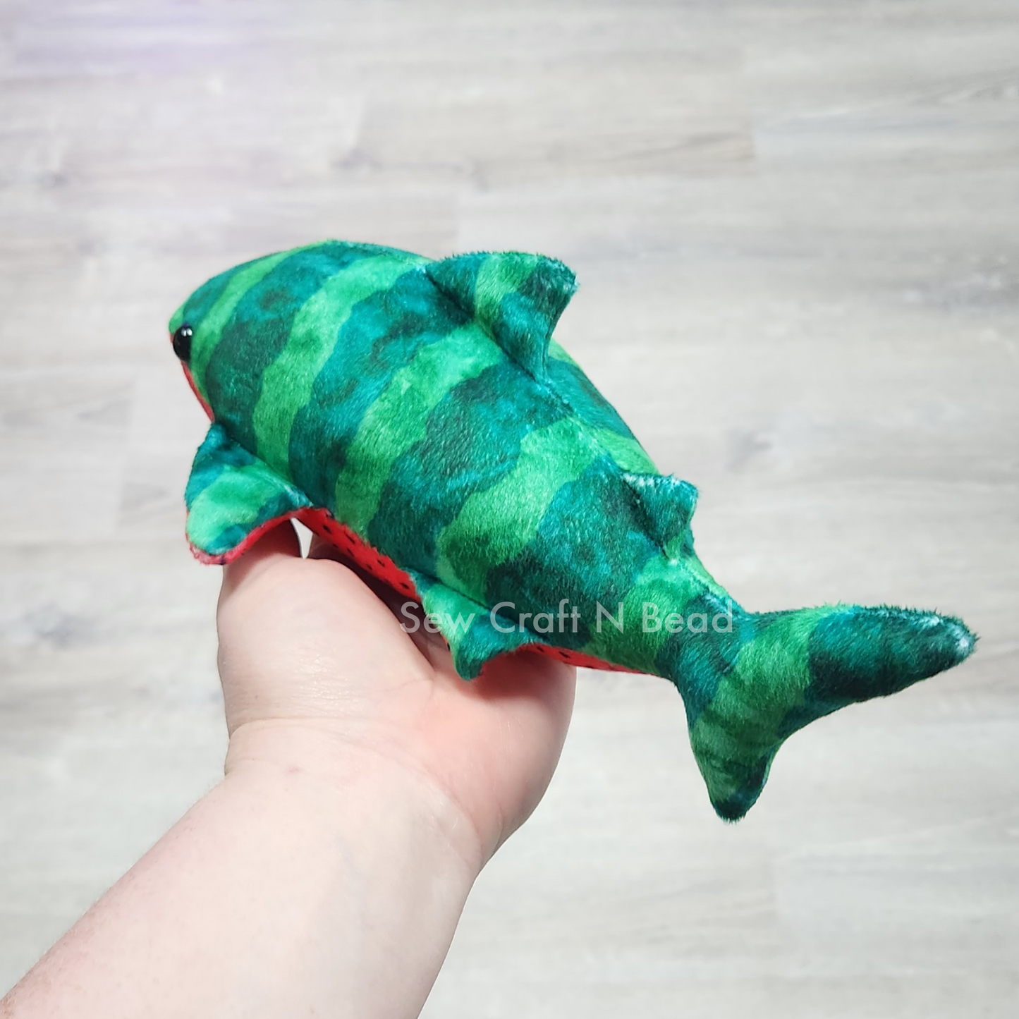 Watermelon Whale Shark Plush (READY TO SHIP)