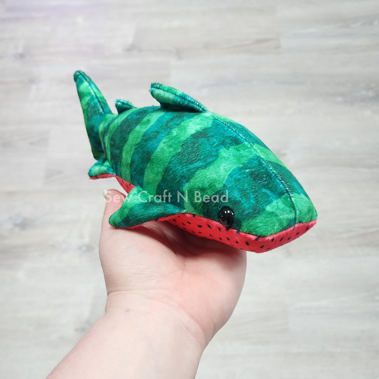 Watermelon Whale Shark Plush (READY TO SHIP)