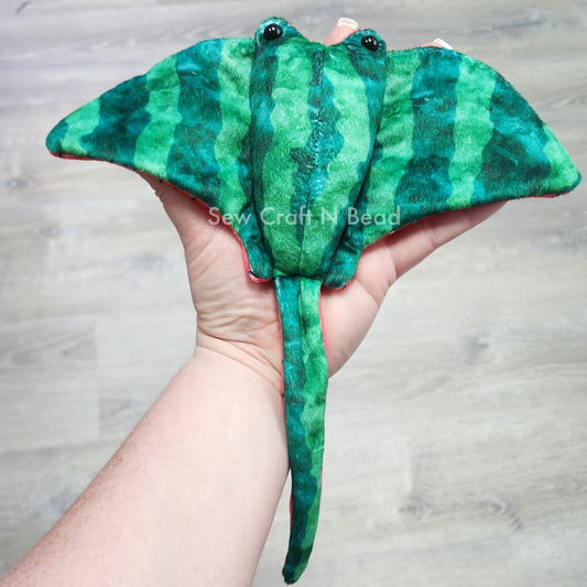 Watermelon Stingray Plush (READY TO SHIP)
