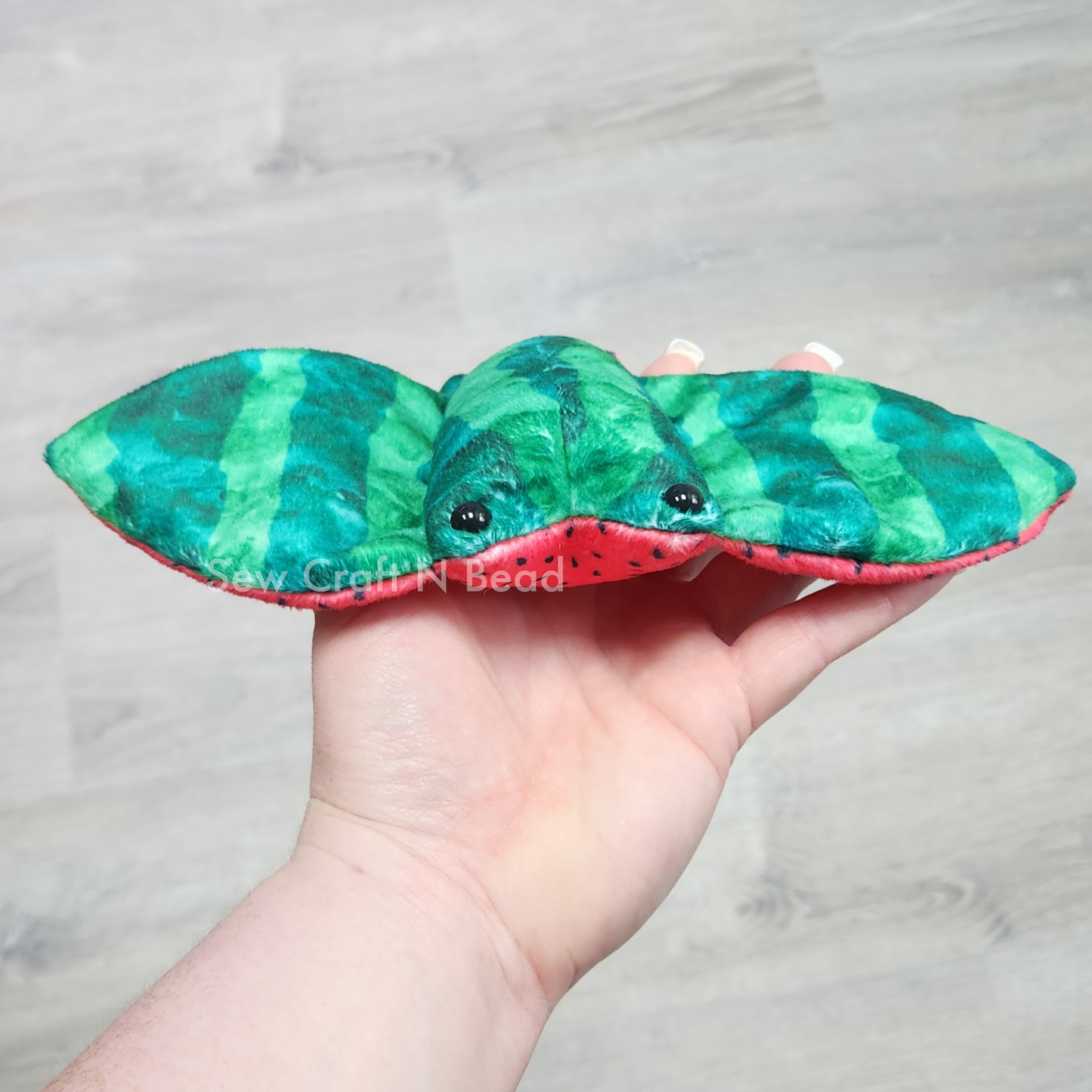 Watermelon Stingray Plush (READY TO SHIP)