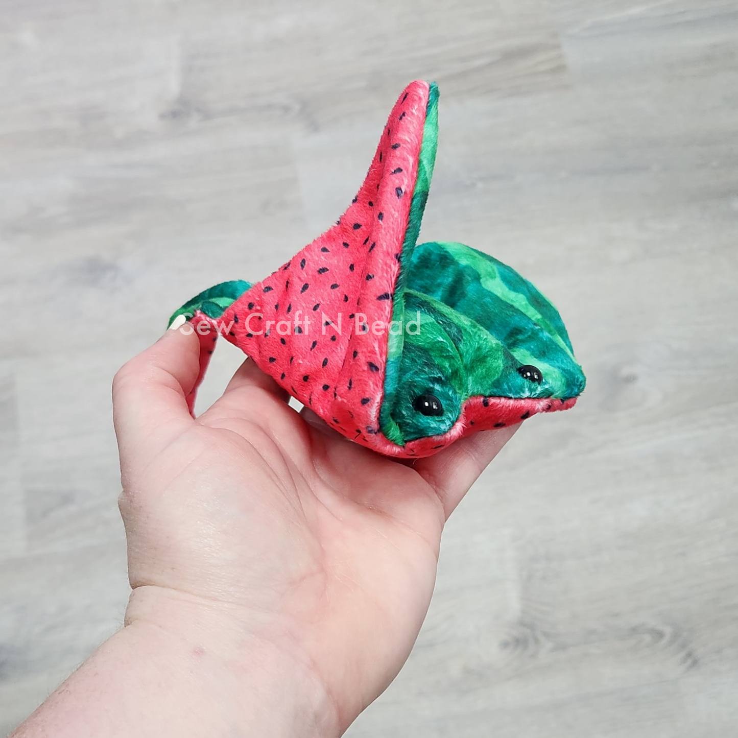 Watermelon Stingray Plush (READY TO SHIP)