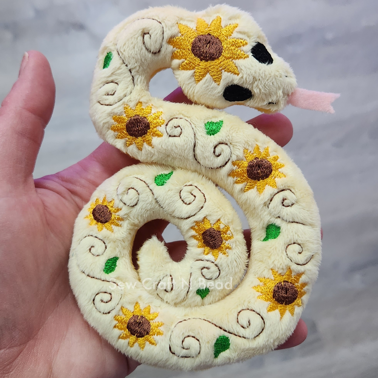 Sunflower Snake Plush (READY TO SHIP)