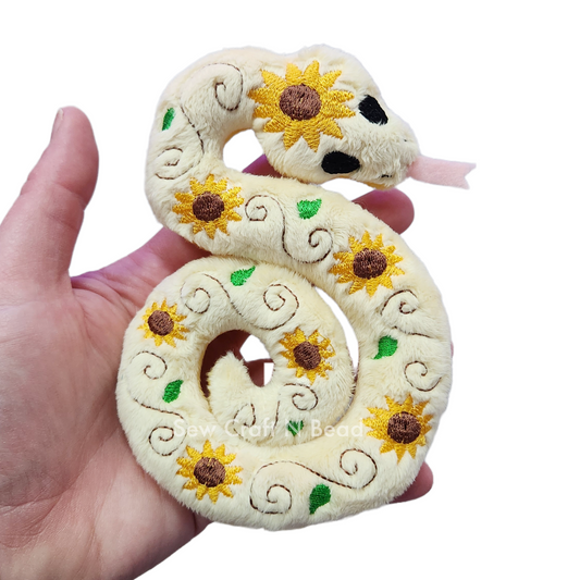 Sunflower Snake Plush (MADE TO ORDER)