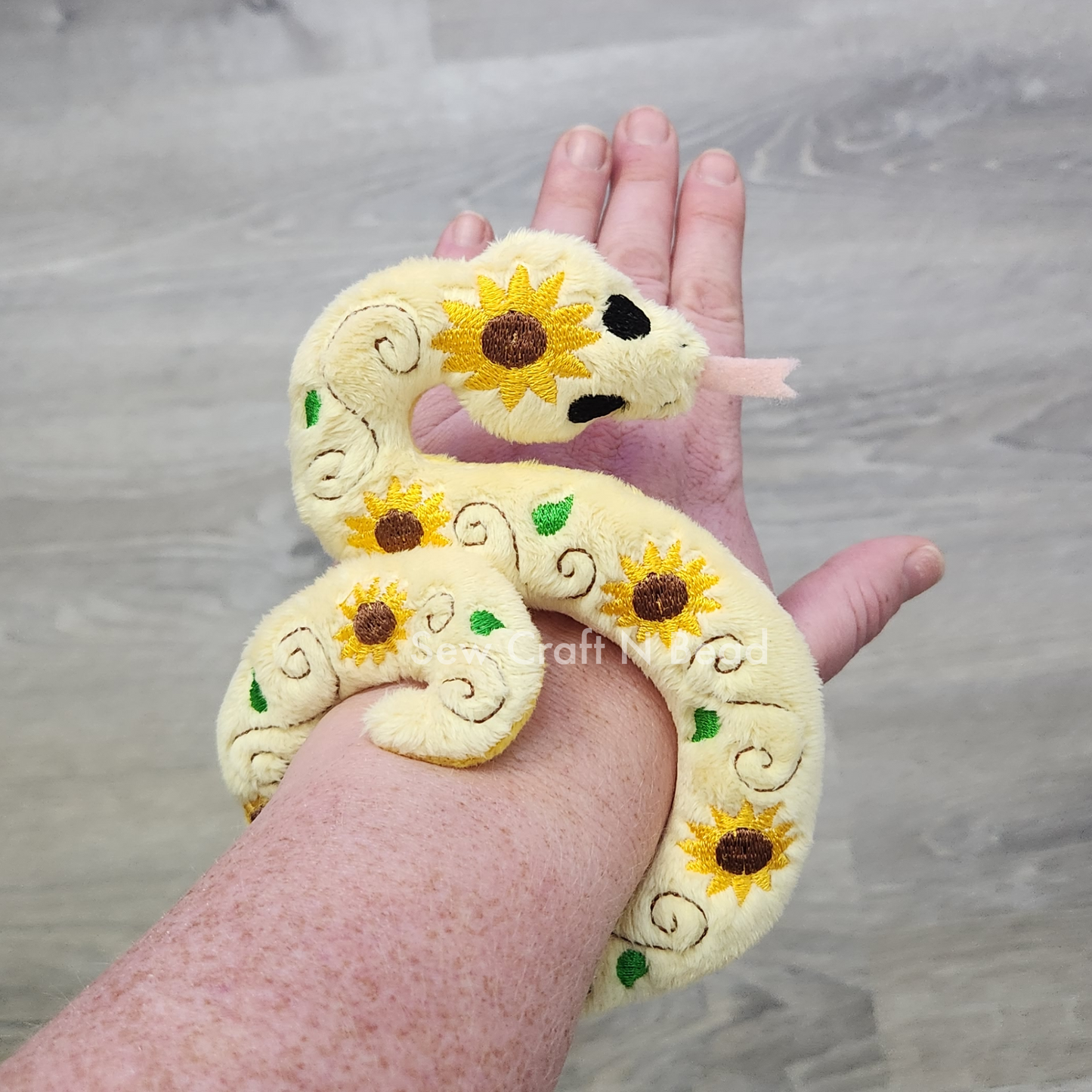 Sunflower Snake Plush (MADE TO ORDER)