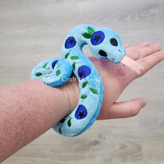 Blueberry Snake Plush (READY TO SHIP)