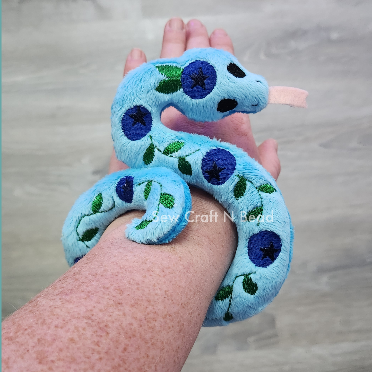 Blueberry Snake Plush (READY TO SHIP)
