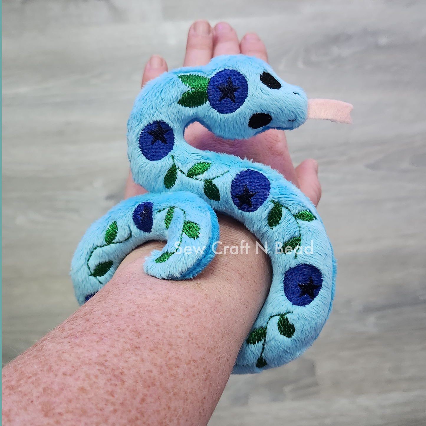 Blueberry Snake Plush (MADE TO ORDER)