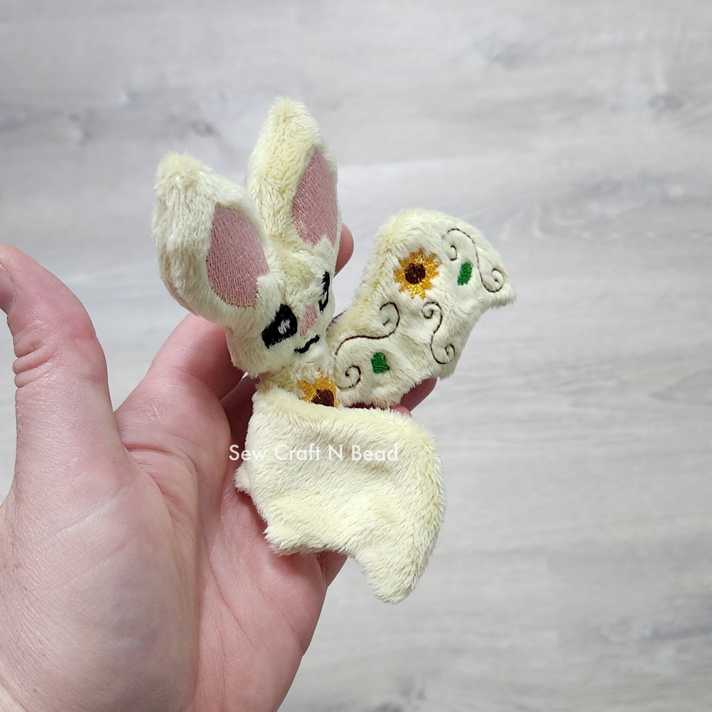 Sunflower Bat Plush (READY TO SHIP)