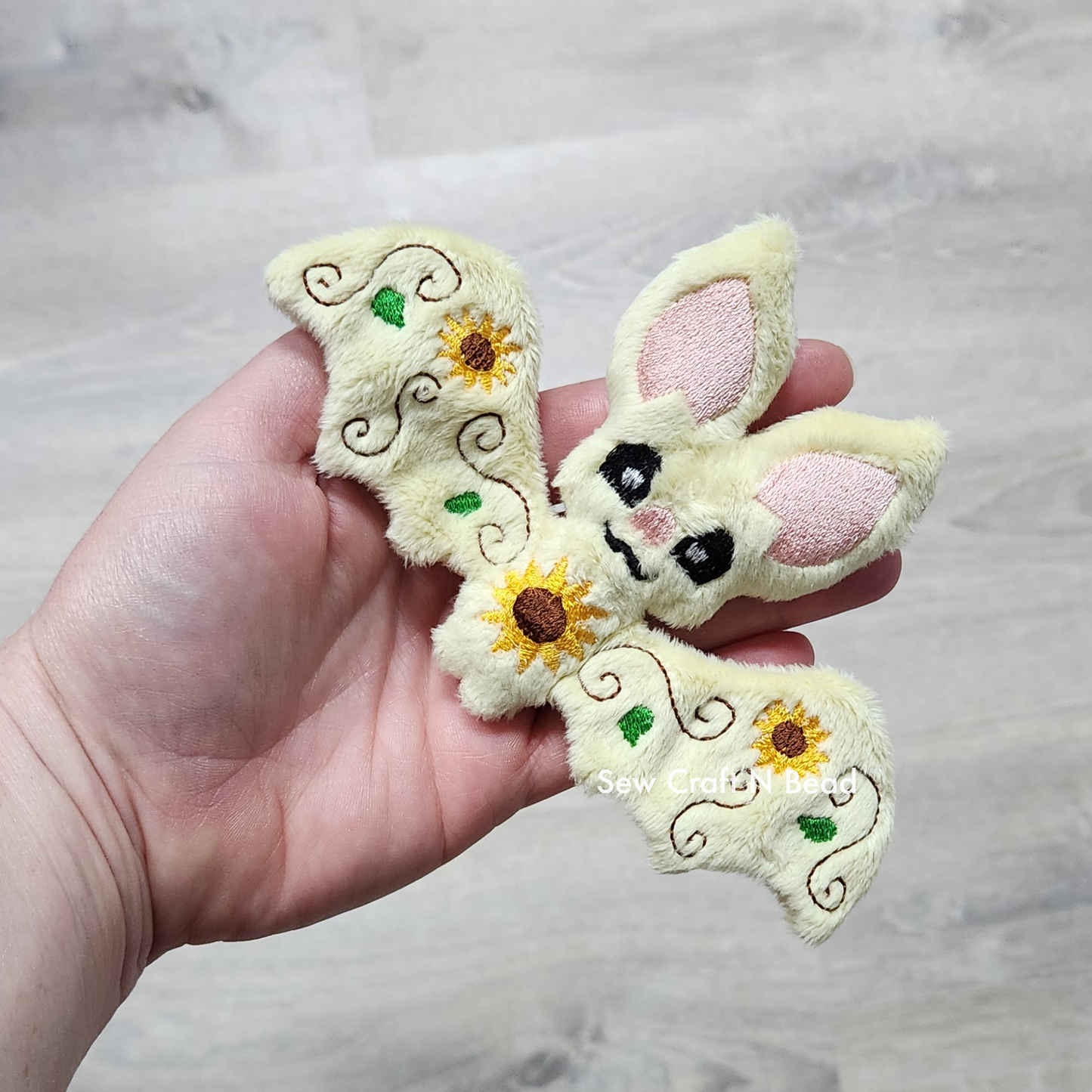 Sunflower Bat Plush (READY TO SHIP)