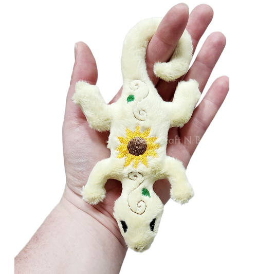 Sunflower Lizard Plush (READY TO SHIP)