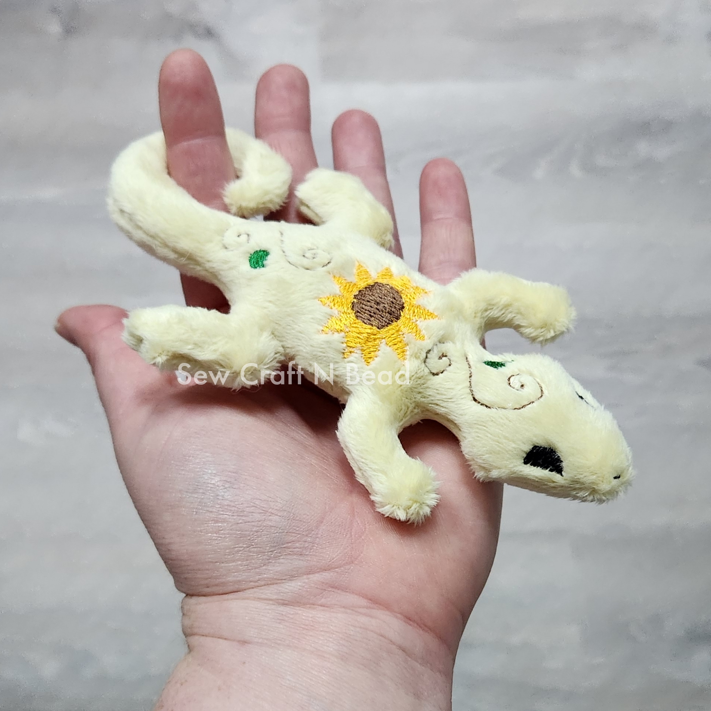 Sunflower Lizard Plush (MADE TO ORDER)