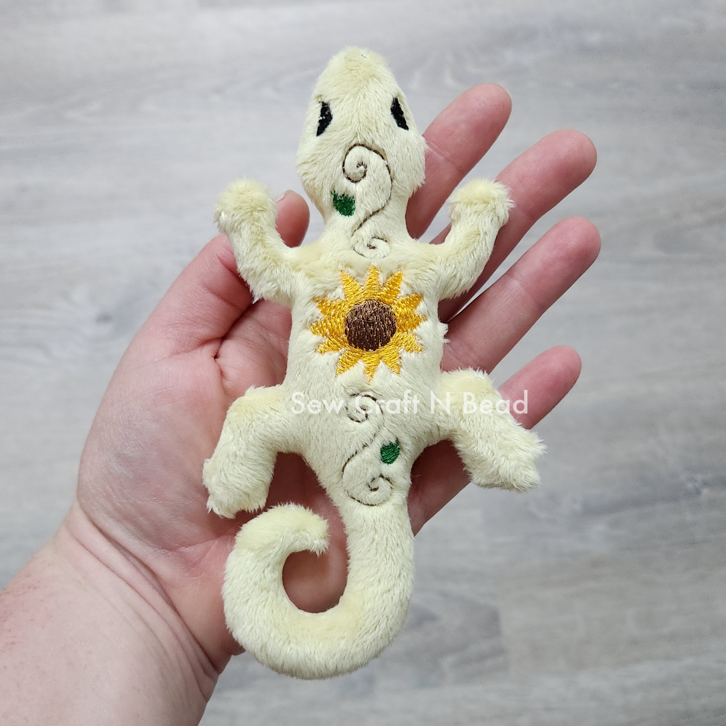 Sunflower Lizard Plush (MADE TO ORDER)