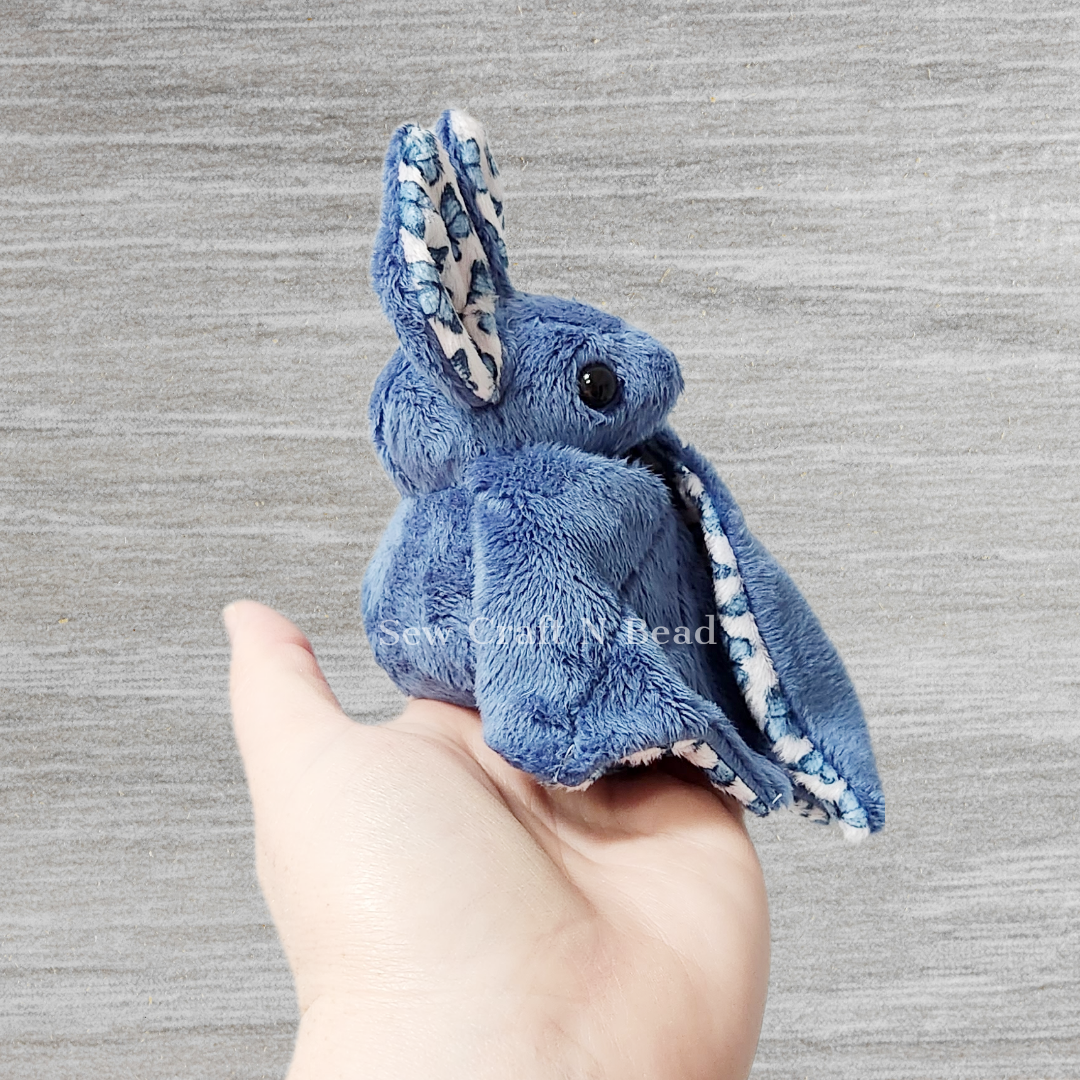 Blue Butterfly Bat Plush (MADE TO ORDER)