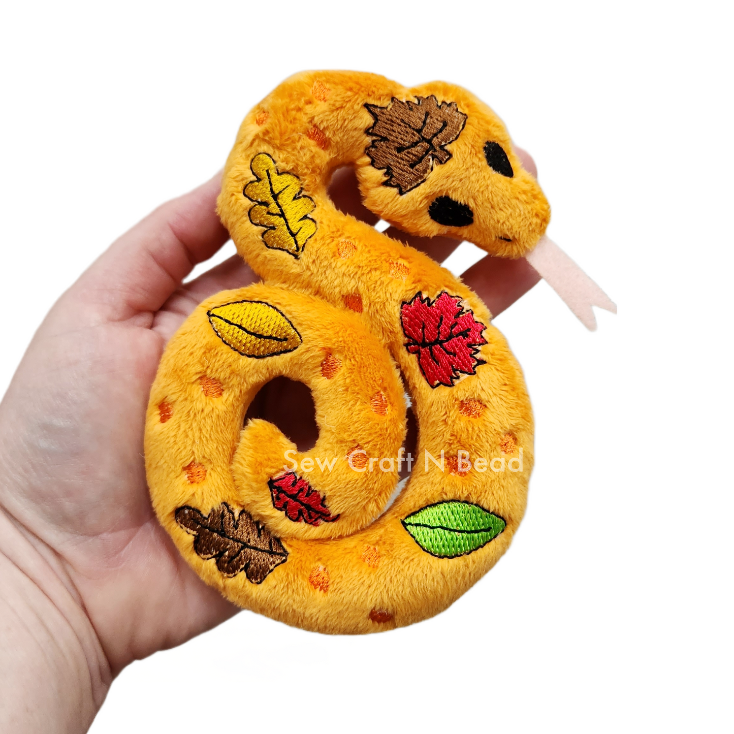 Autumn Leaf Snake Plush (READY TO SHIP)