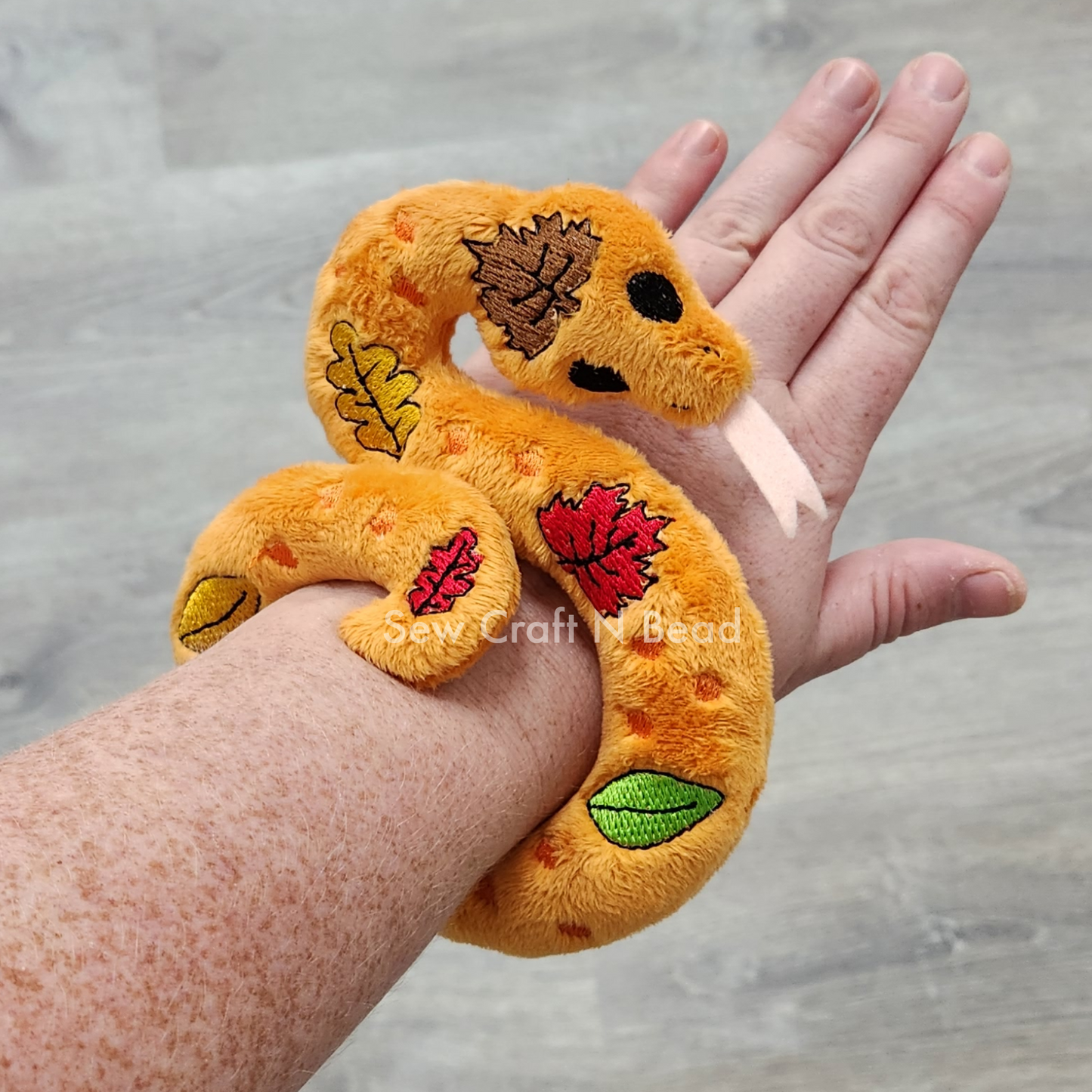 Autumn Leaf Snake Plush (MADE TO ORDER)