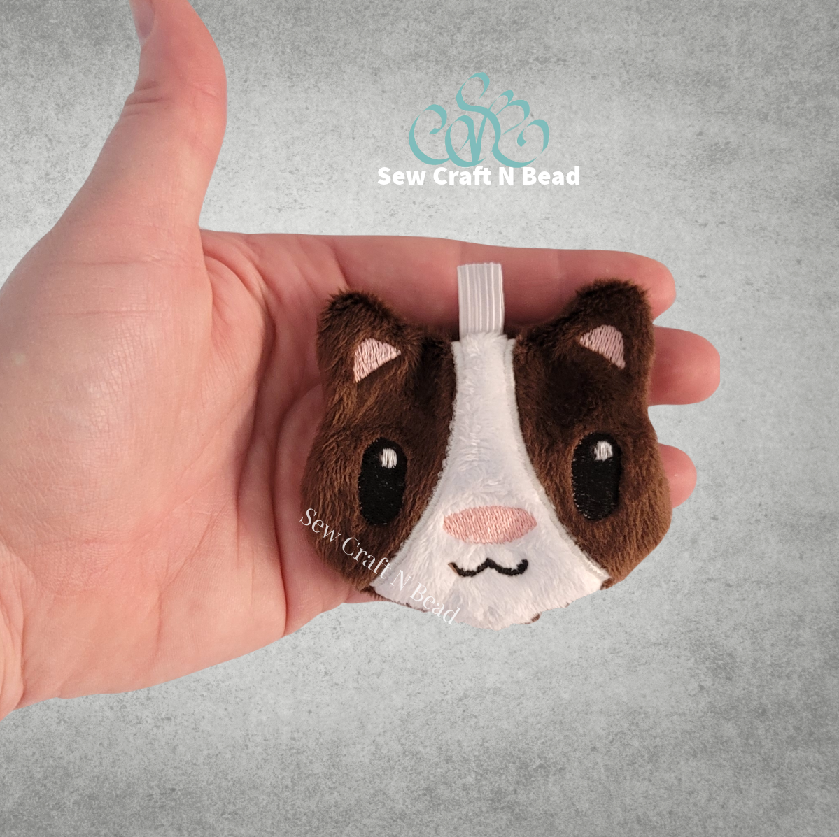 Hamster or Ferret Plush Keychain - ITH Embroidery PATTERN