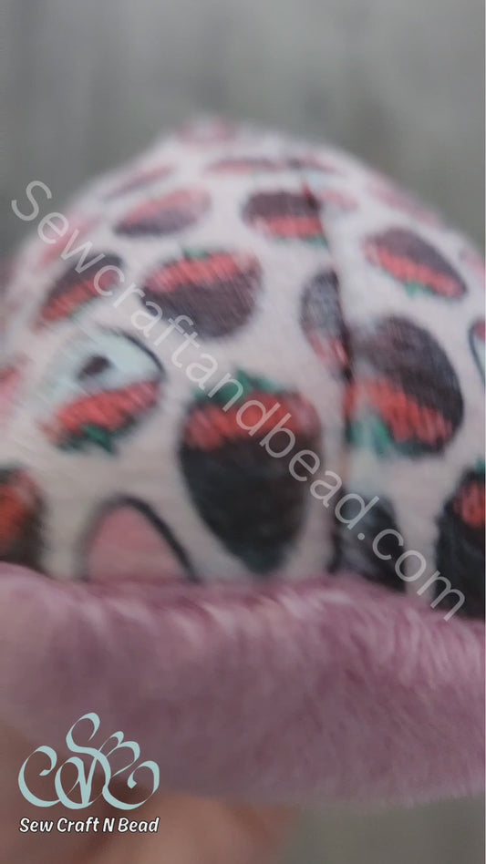 Chocolate Covered Strawberry Shark Plush (READY TO SHIP)