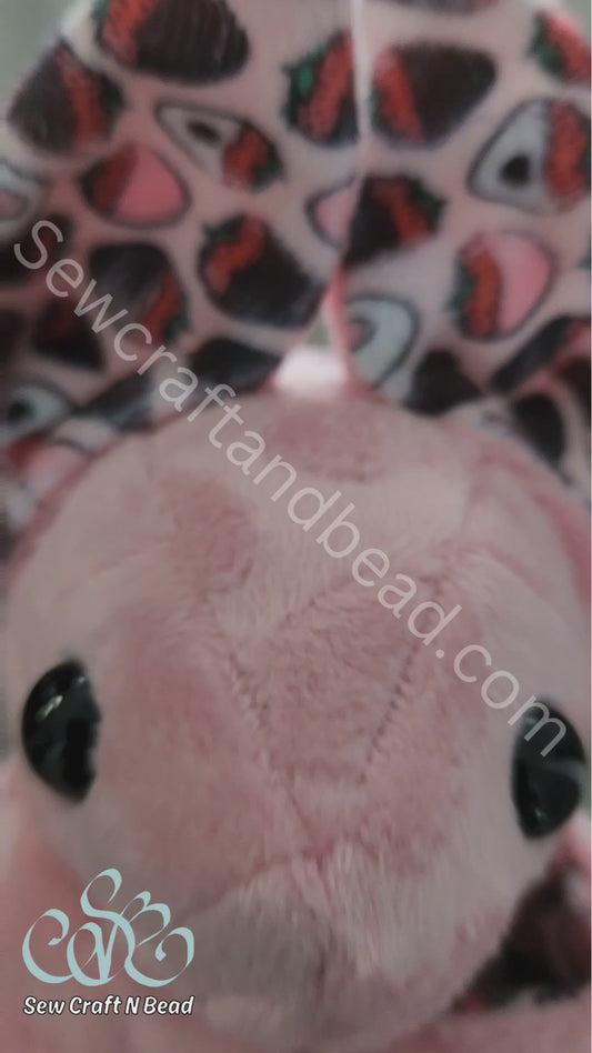 Chocolate Covered Strawberry Bat Plush (READY TO SHIP)