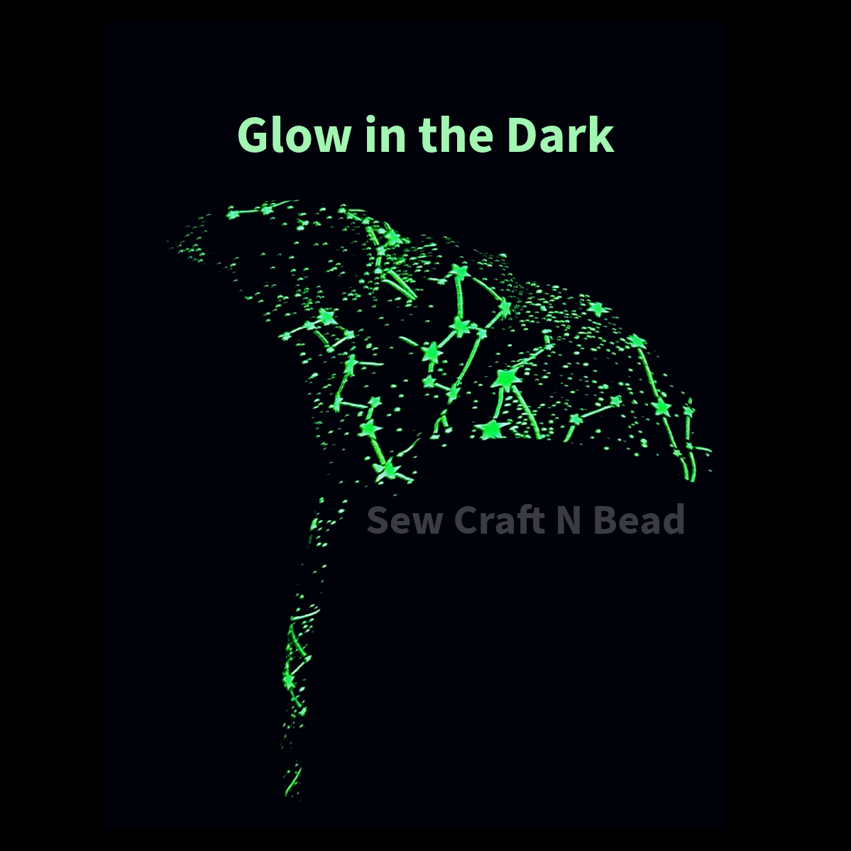 Glow in the Dark Constellation Stars Stingray (READY TO SHIP)