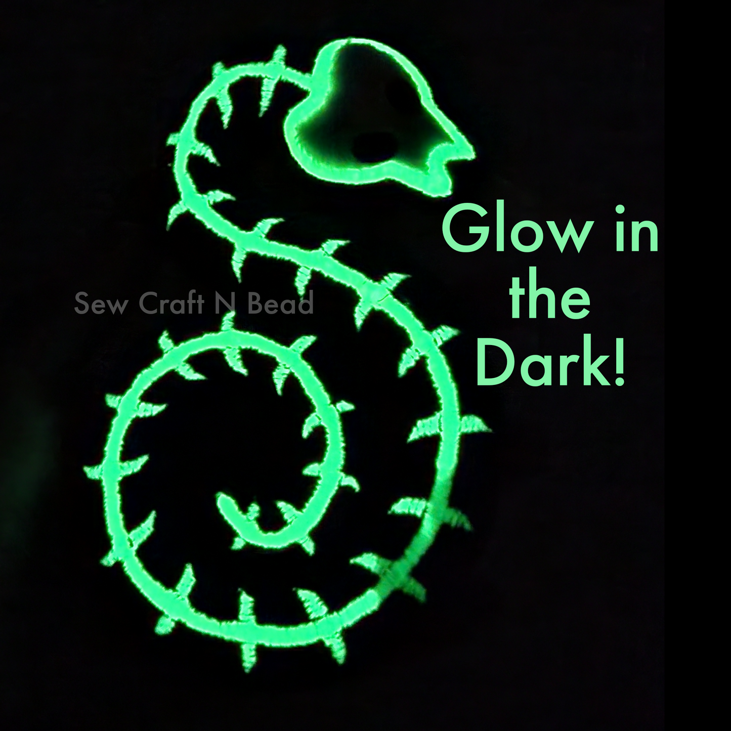 Skeleton Glow in The Dark Snake Plush (READY TO SHIP)