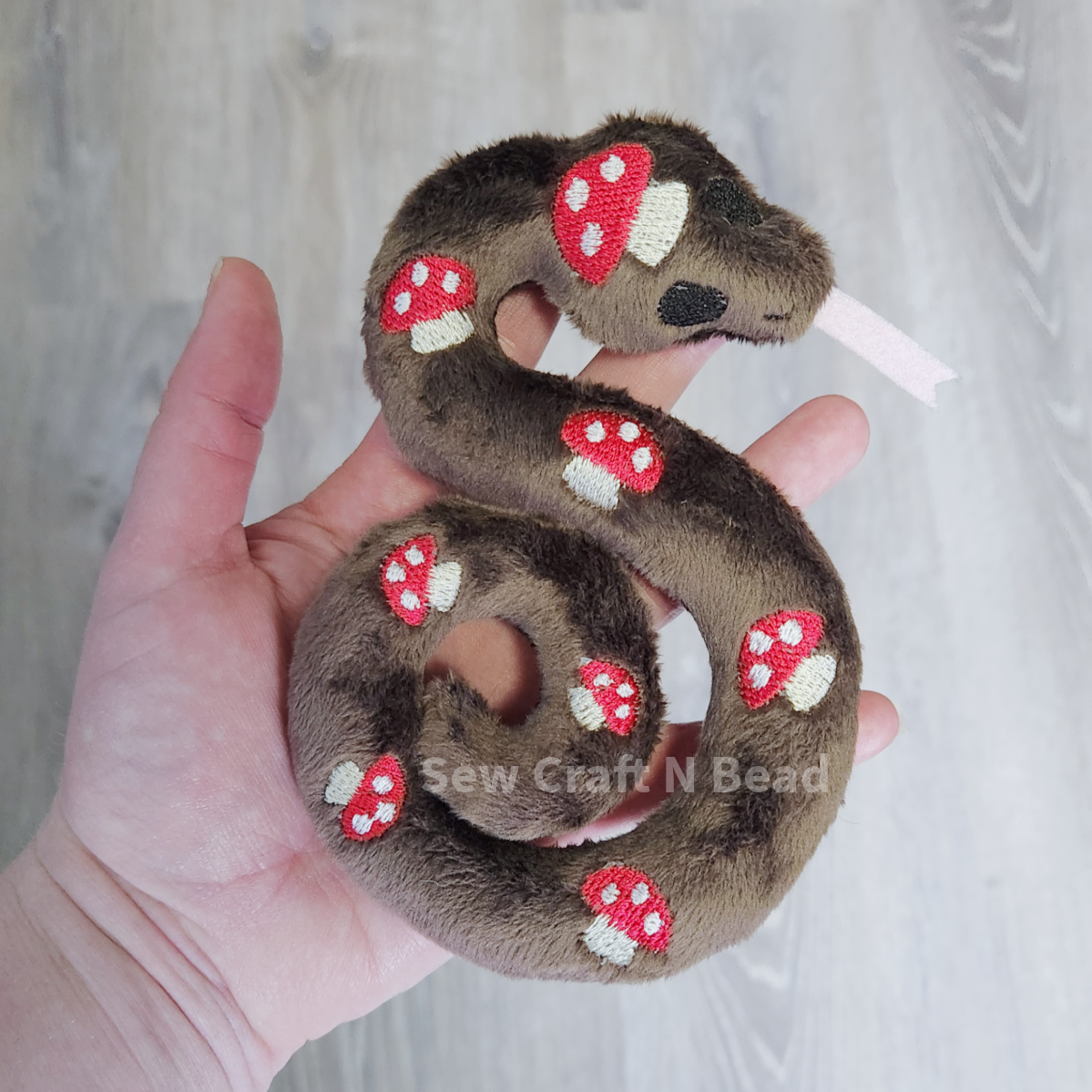 Mushroom Snake Plush (READY TO SHIP)