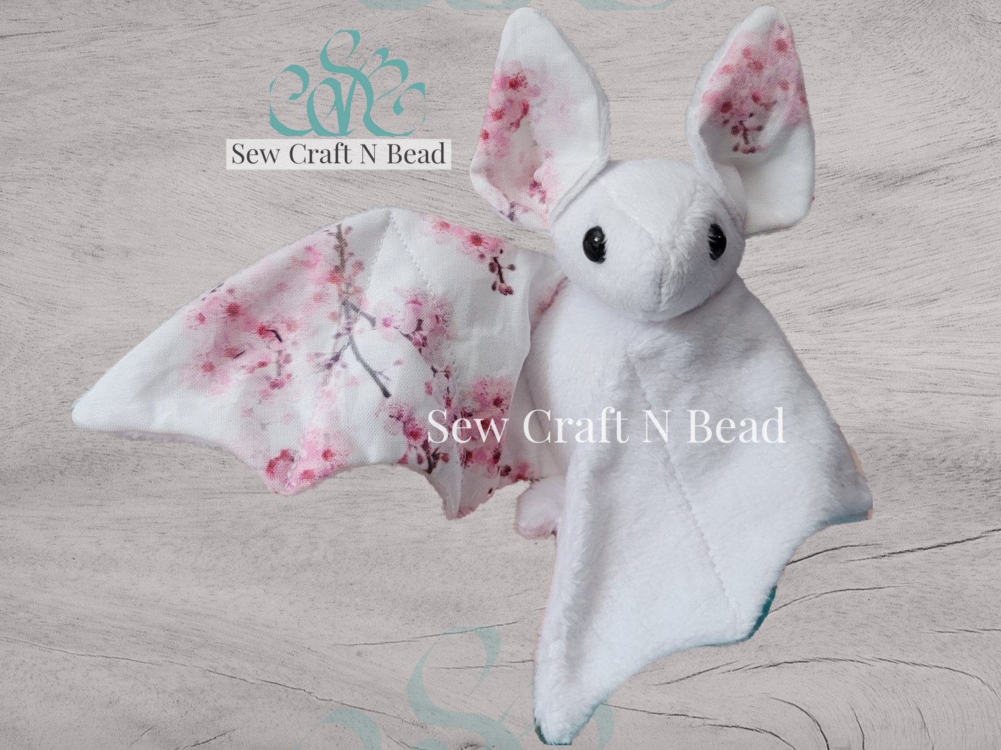 Cherry Blossom Bat Plush (READY TO SHIP)