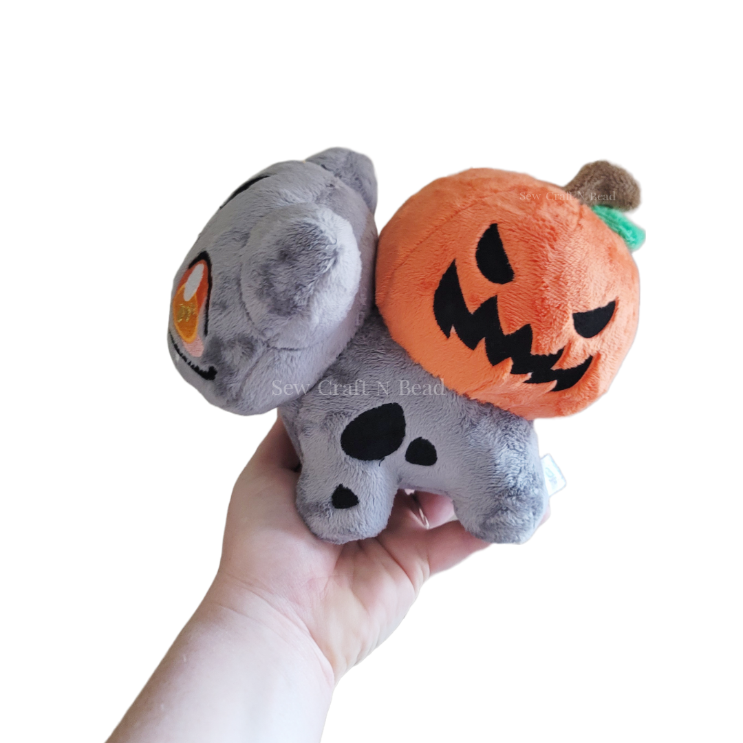 Pumpkin Gray Plush (READY TO SHIP)
