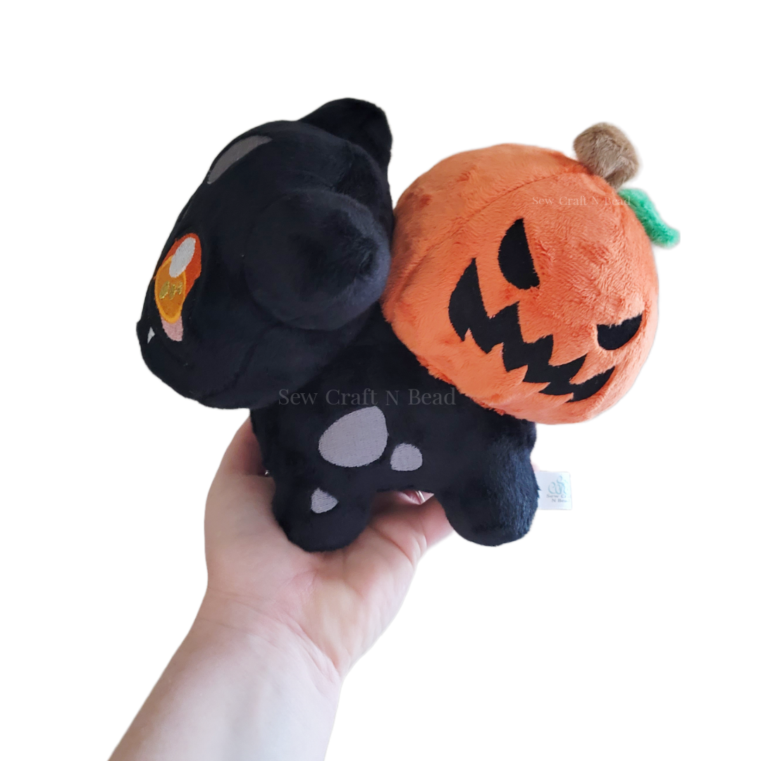 Pumpkin Black Plush (READY TO SHIP)