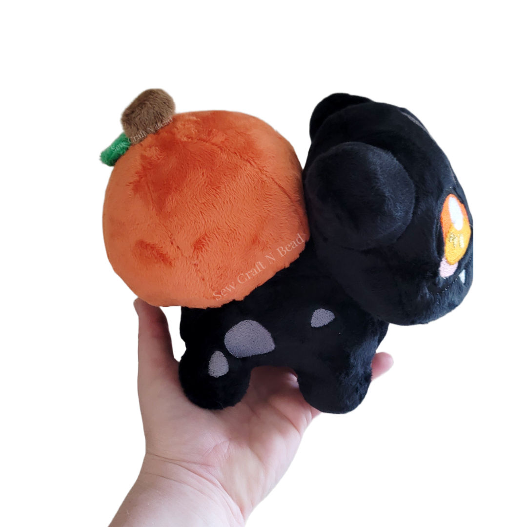 Pumpkin Black Plush (READY TO SHIP)
