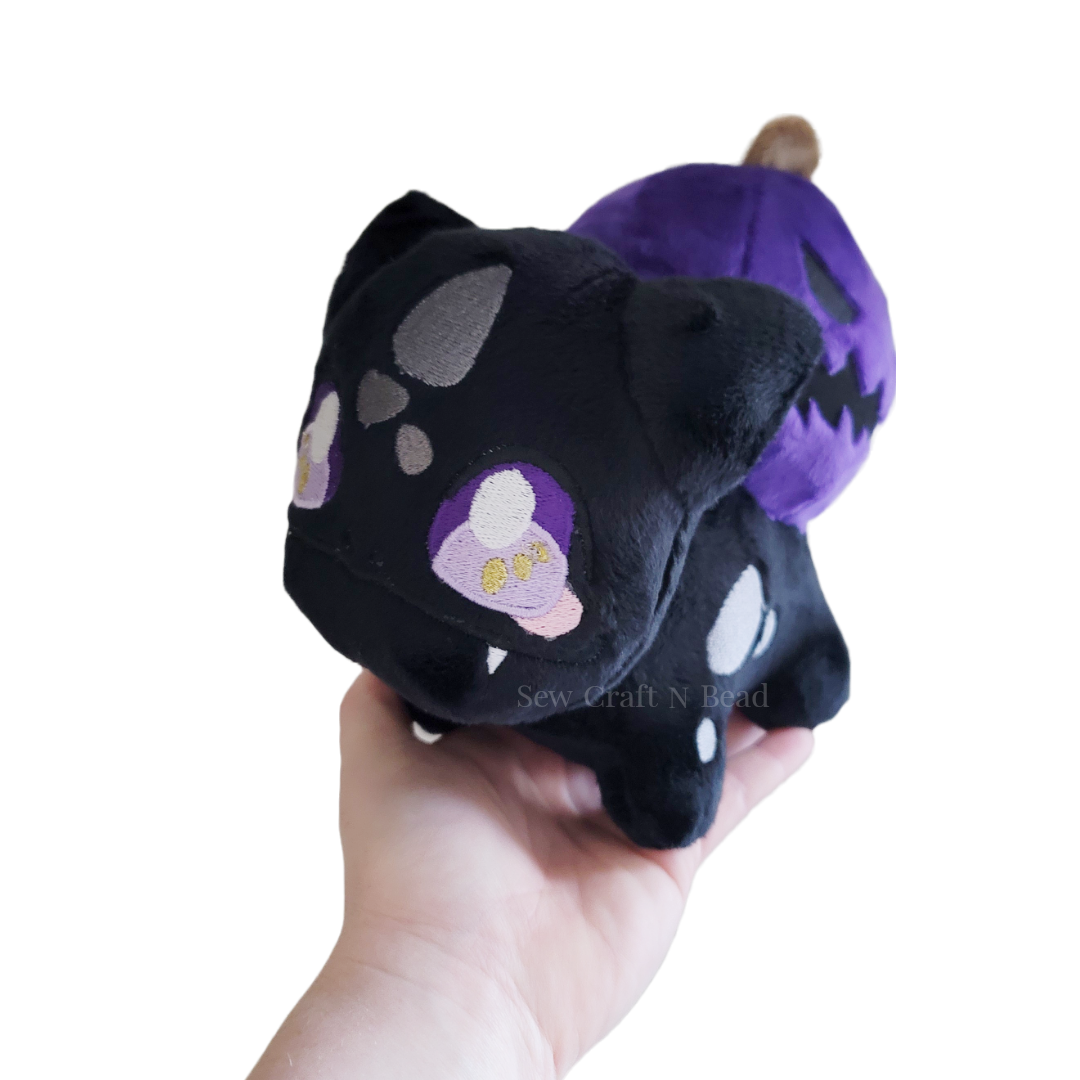Pumpkin Black Plush (READY TO SHIP)