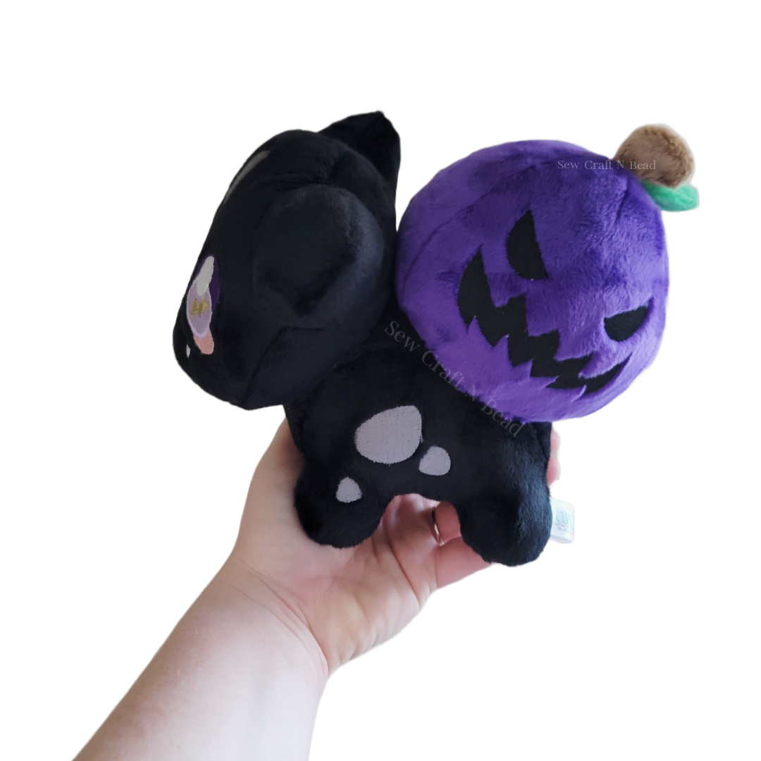 Pumpkin Black Plush (READY TO SHIP)