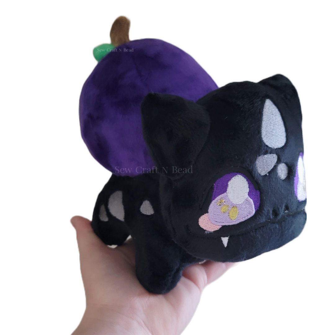 Pumpkin Black Plush (READY TO SHIP)