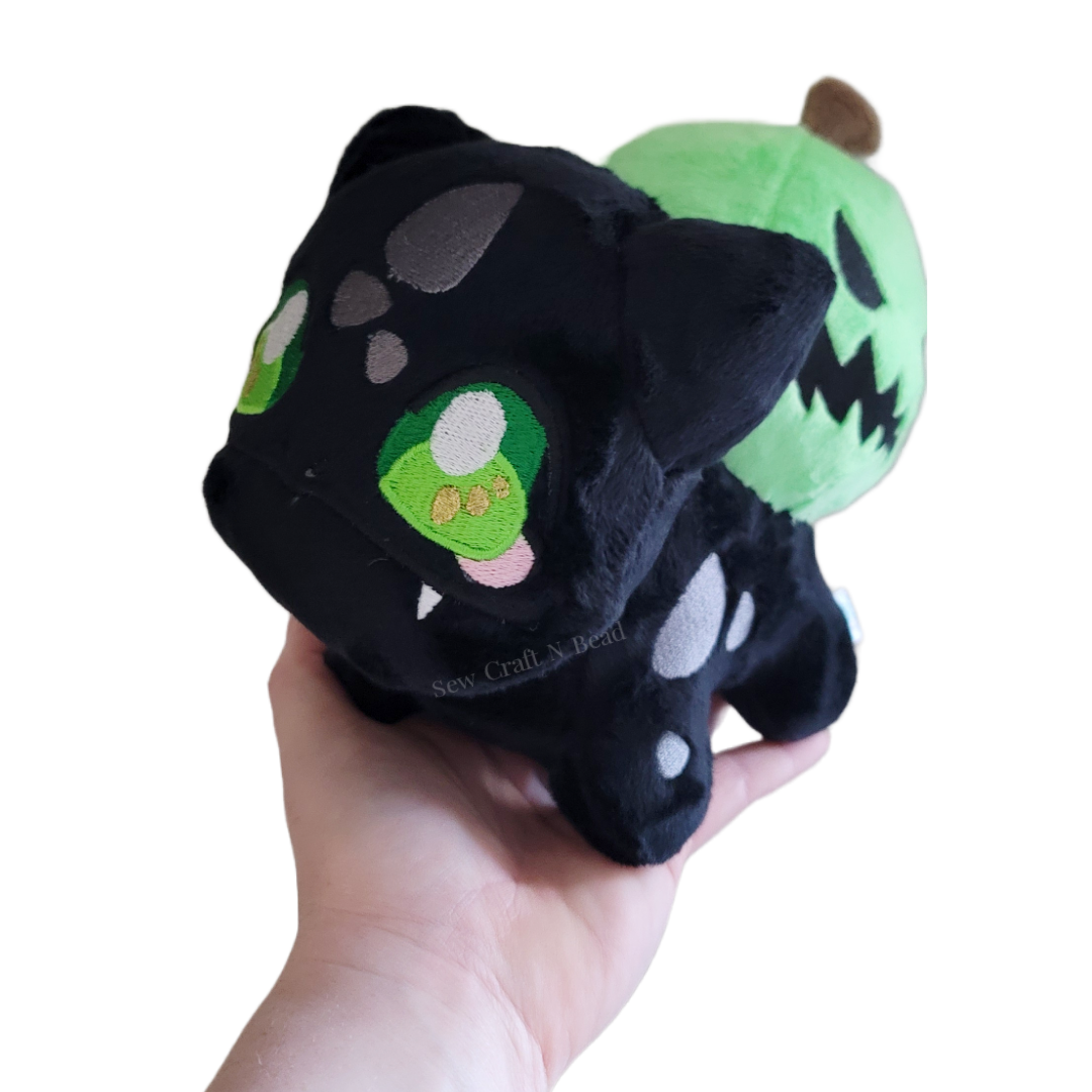 Pumpkin Black Plush (READY TO SHIP)
