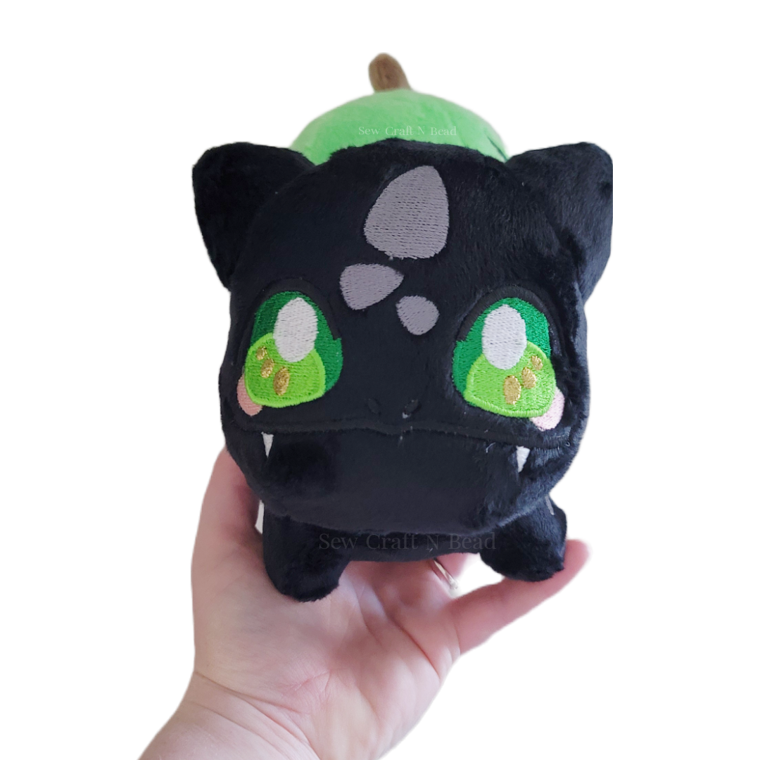 Pumpkin Black Plush (READY TO SHIP)