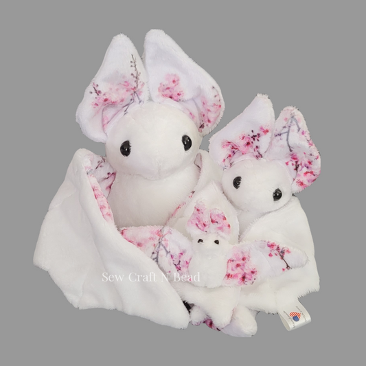 Cherry Blossom Bat Plush (READY TO SHIP)