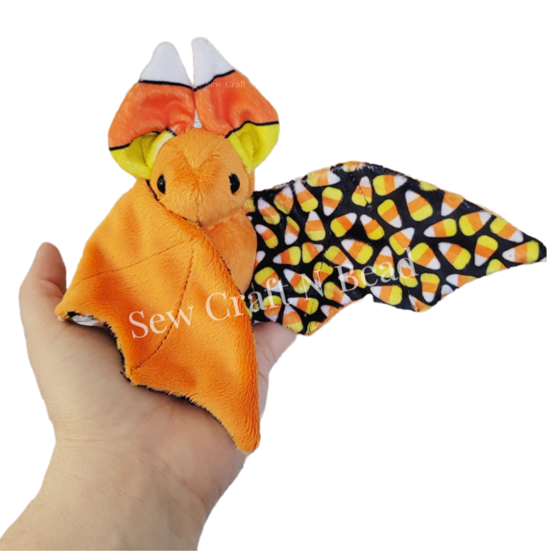 Candy Corn Bat Plush (READY TO SHIP)