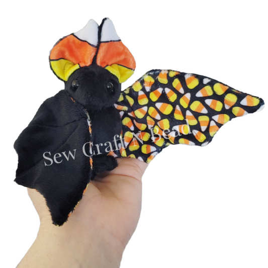 Candy Corn Bat Plush (READY TO SHIP)